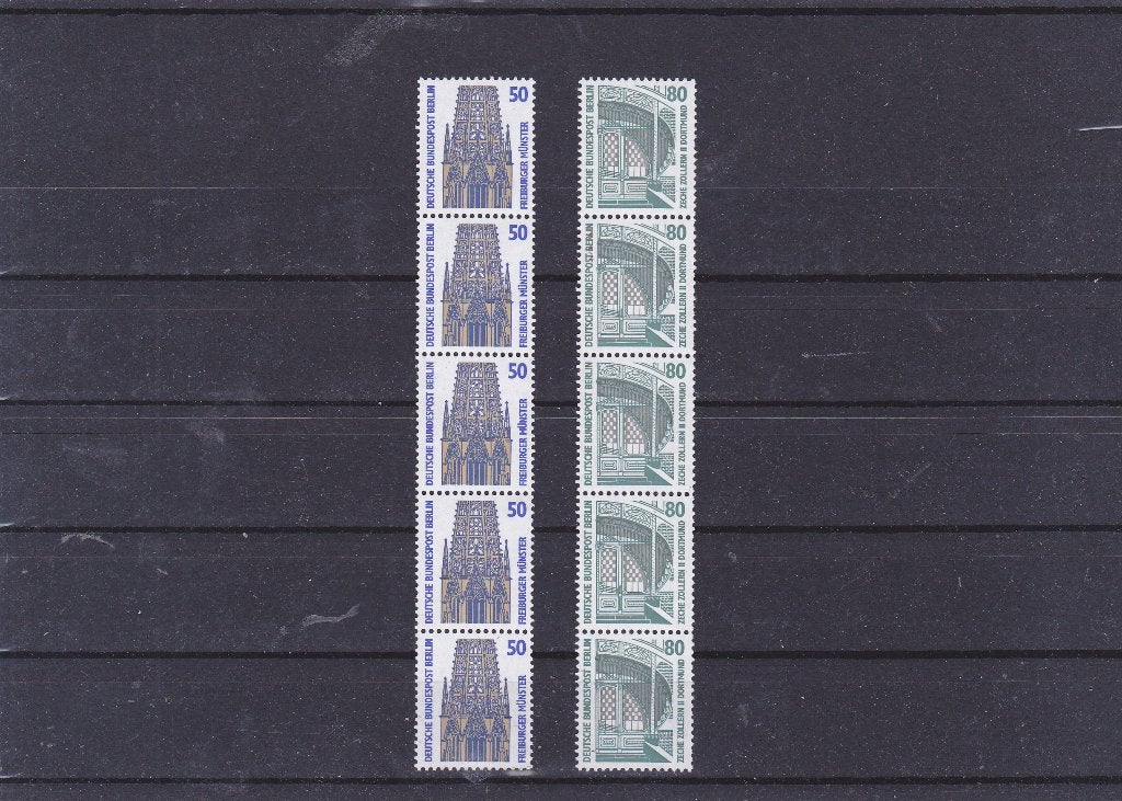 Berlijn rolzegels strip van 5 (919/20), Verzenden, BRD, Postfris