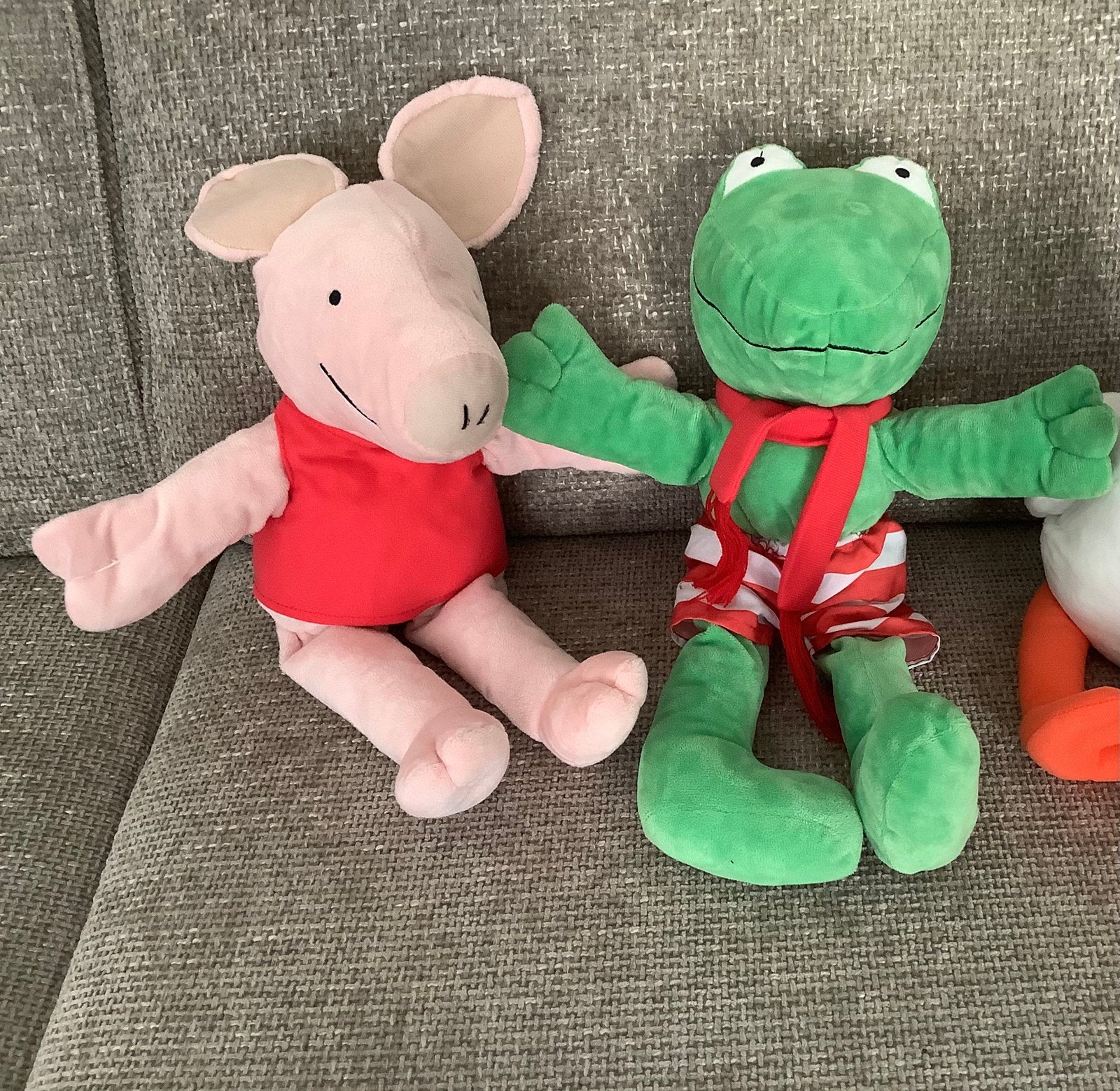 Kikker en zijn vriendjes handpop varken poppenkastpop, Ophalen of Verzenden, Kikker