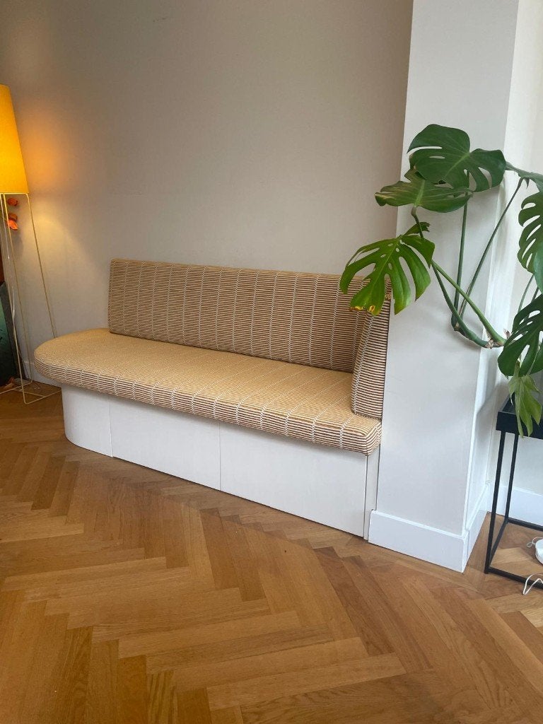 eetbank organische ronde bank voor aan de eettafel, Minder dan 75 cm, Nieuw, Rechte bank, Stof