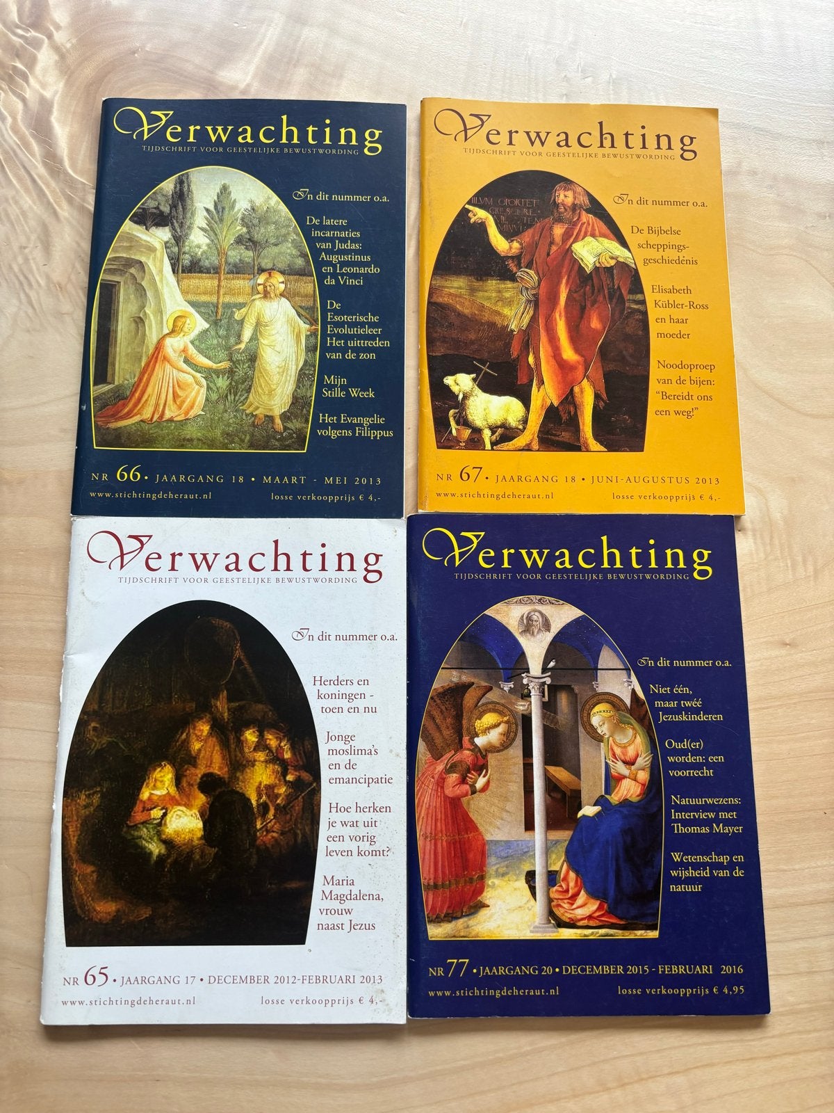 Tijdschrift Verwachting - Geestelijke Bewustwording (5x), Boeken, Ophalen of Verzenden, Gelezen, Spiritualiteit algemeen, Achtergrond en Informatie