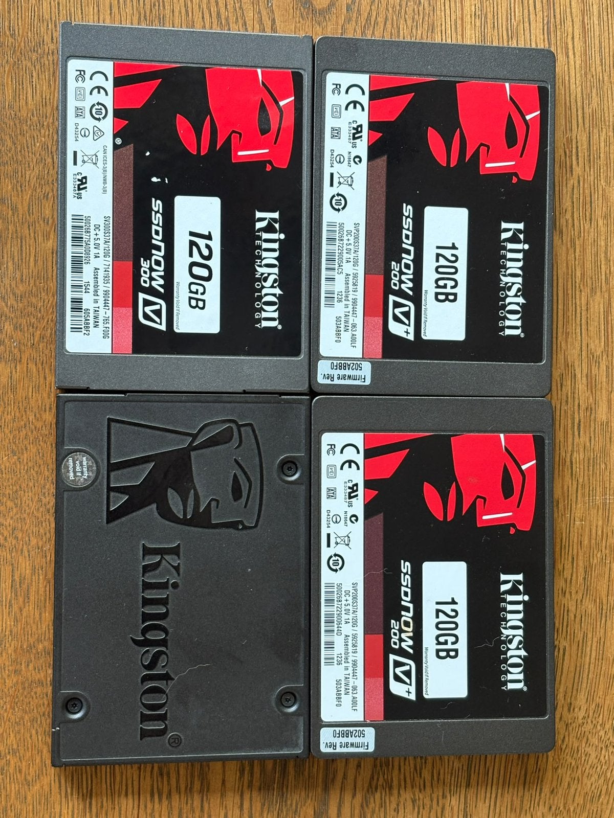3x kingston 120GB, 1x kingston 128GB, Computers en Software, Intern, Ophalen of Verzenden, Laptop, SSD