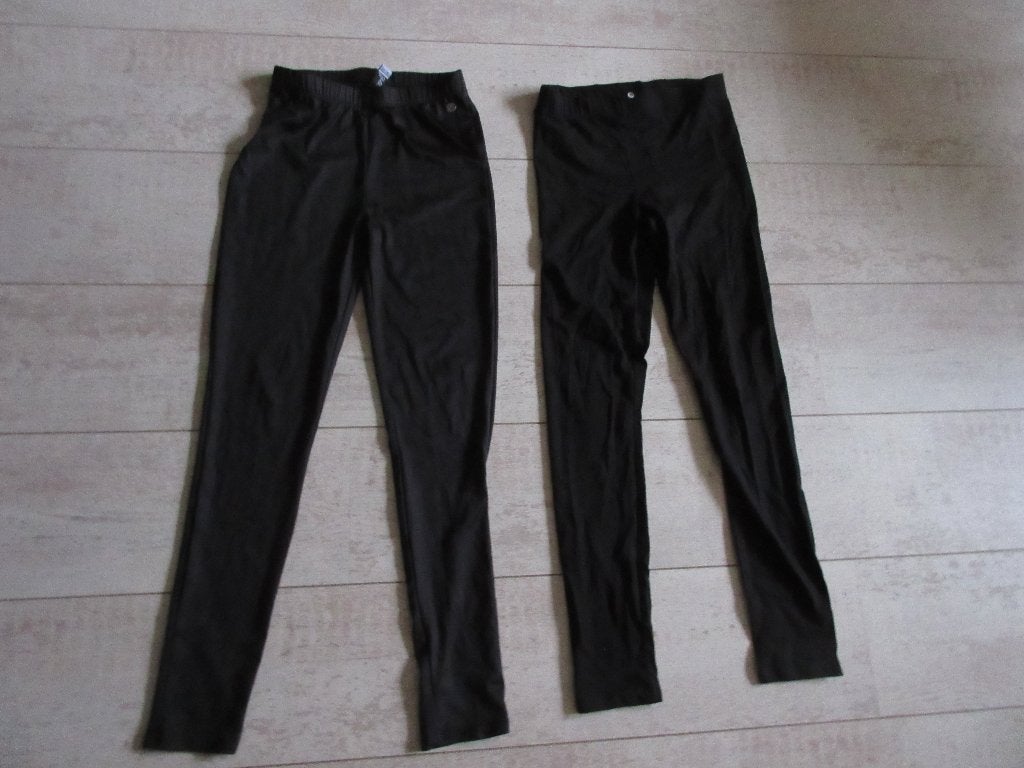 Twee leggings waarbij merk Jill, maat 146-152, Broek, Jill en H&M, Meisje, Ophalen of Verzenden