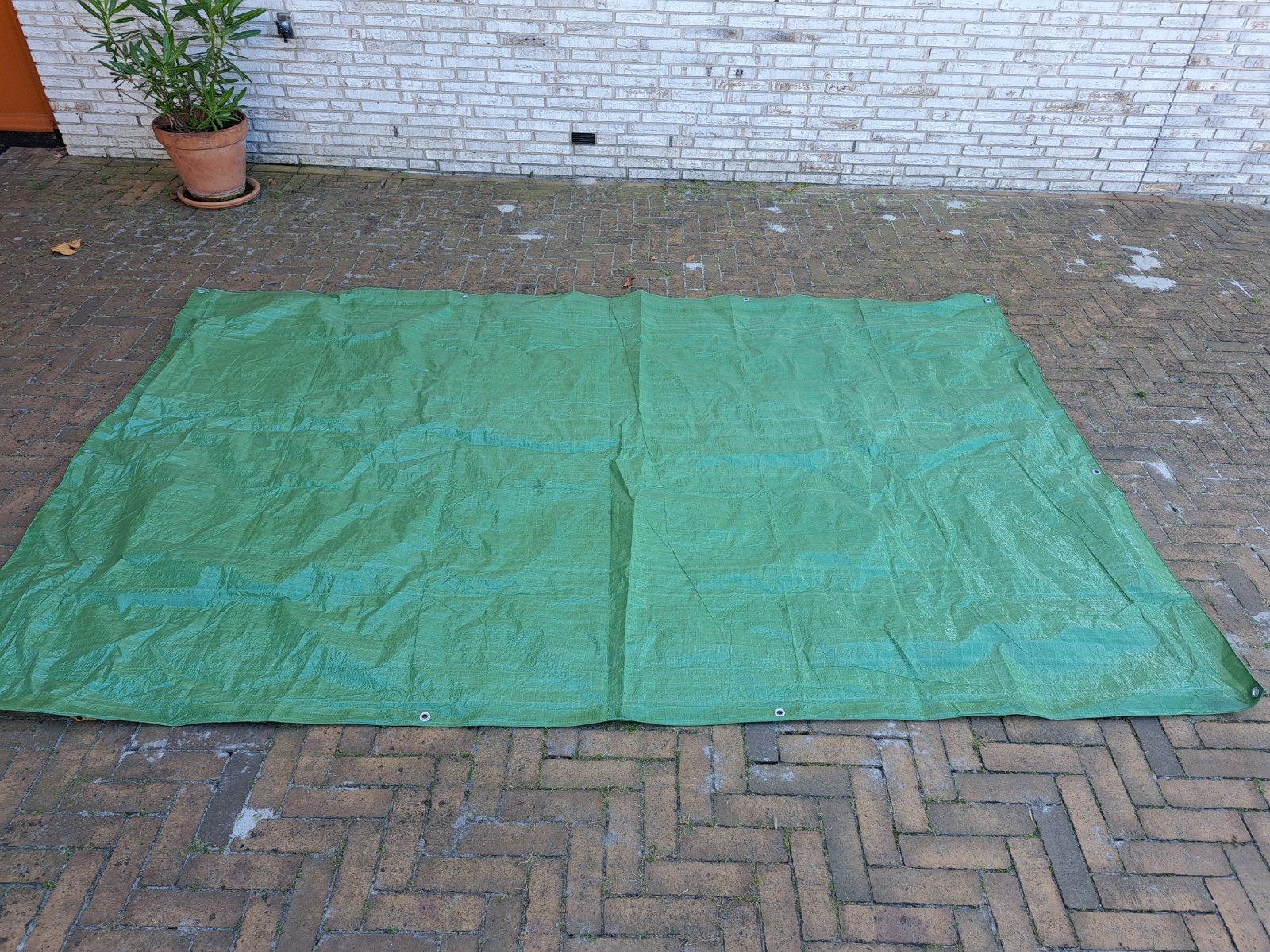 Gratis af te halen: Groen plastic zeil, Doe-het-zelf en Verbouw, Ophalen