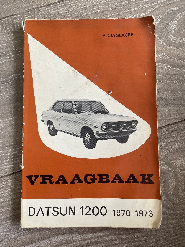 Vraagbaak Datsun 1200 1970-1973 P. Olyslager, Ophalen of Verzenden