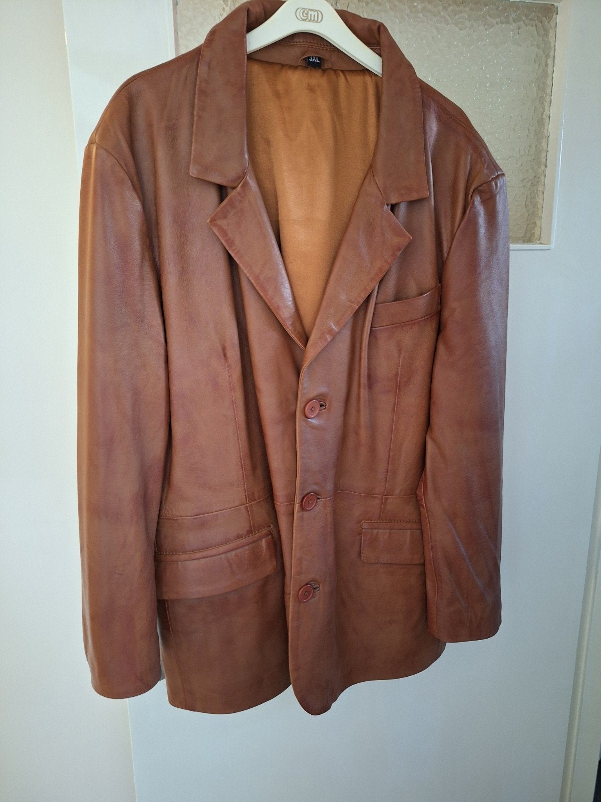nieuw ledere colbert, Ophalen of Verzenden, Nieuw, Maat 56/58 (XL), Bruin