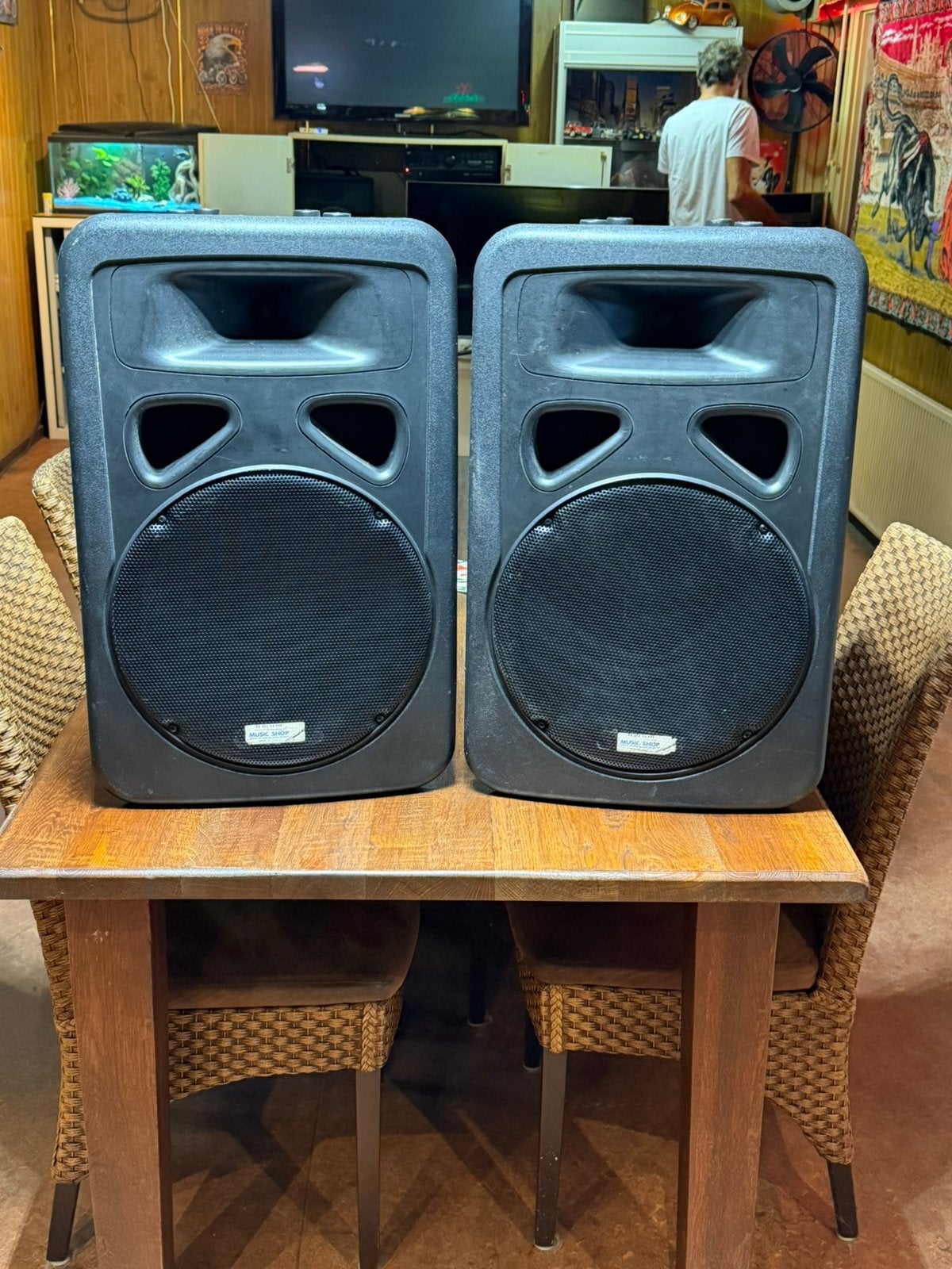 skytec sp800a Zware studio speakers 2 x 800 watt, Audio, Tv en Foto, Luidsprekers, Ophalen of Verzenden, Zo goed als nieuw, Overige merken