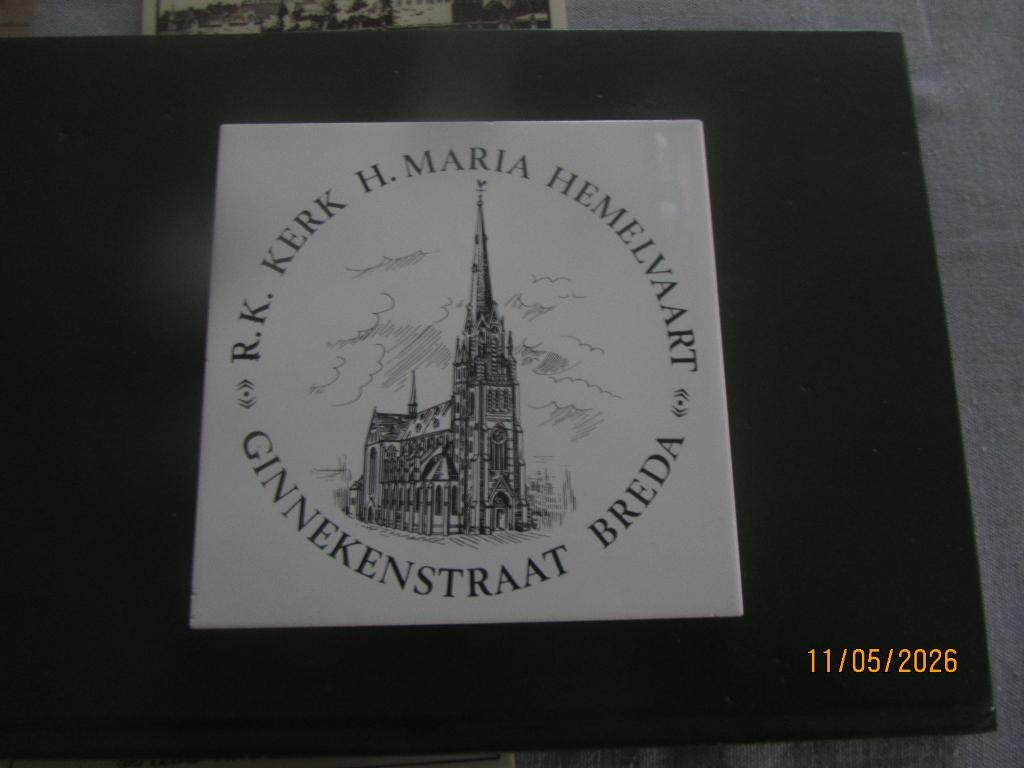 R.K. KERK Maria Hemelvaart Ginnekenstr. Breda Tegeltje, Ophalen of Verzenden
