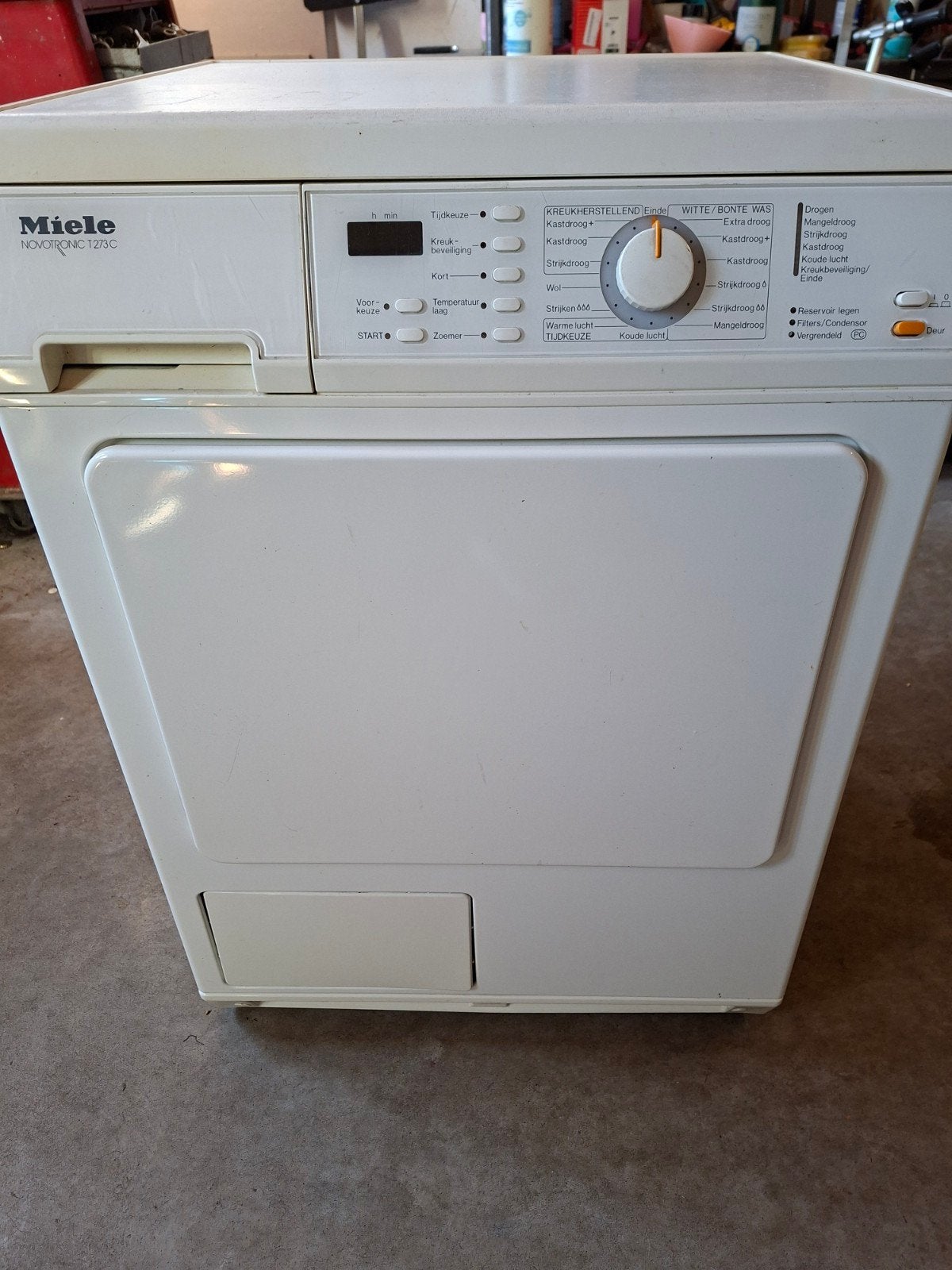 Miele Novotronic T273C Condensdroger - Defect, Ophalen, 6 tot 8 kg, Gebruikt, Anti-kreukfase