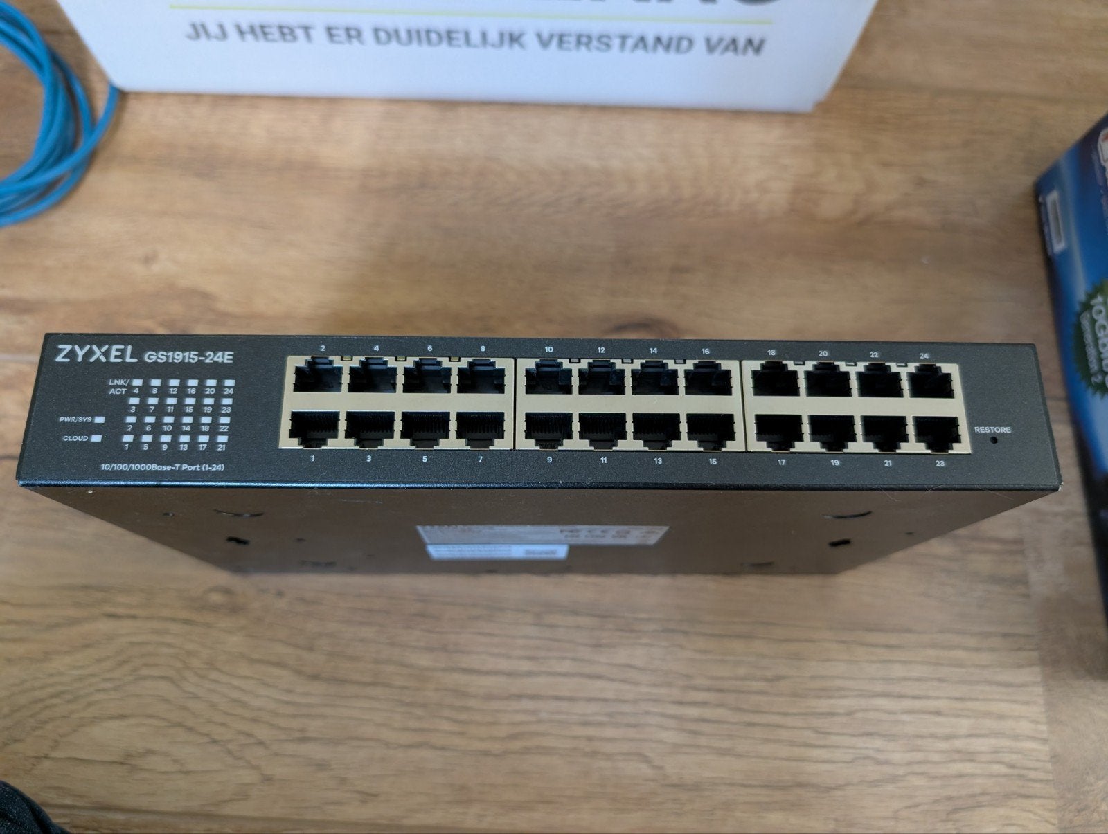 Zyxel GS1915-24E Gigabit Smart Managed Switch, Ophalen of Verzenden, Zo goed als nieuw