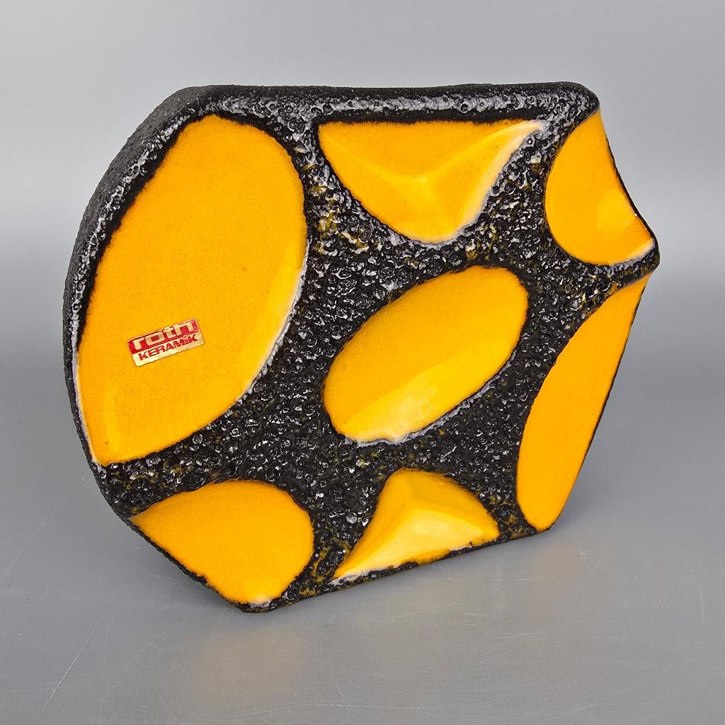 Vintage West-Duitse Fat Lava door Roth Keramik 310 geel, Ophalen of Verzenden
