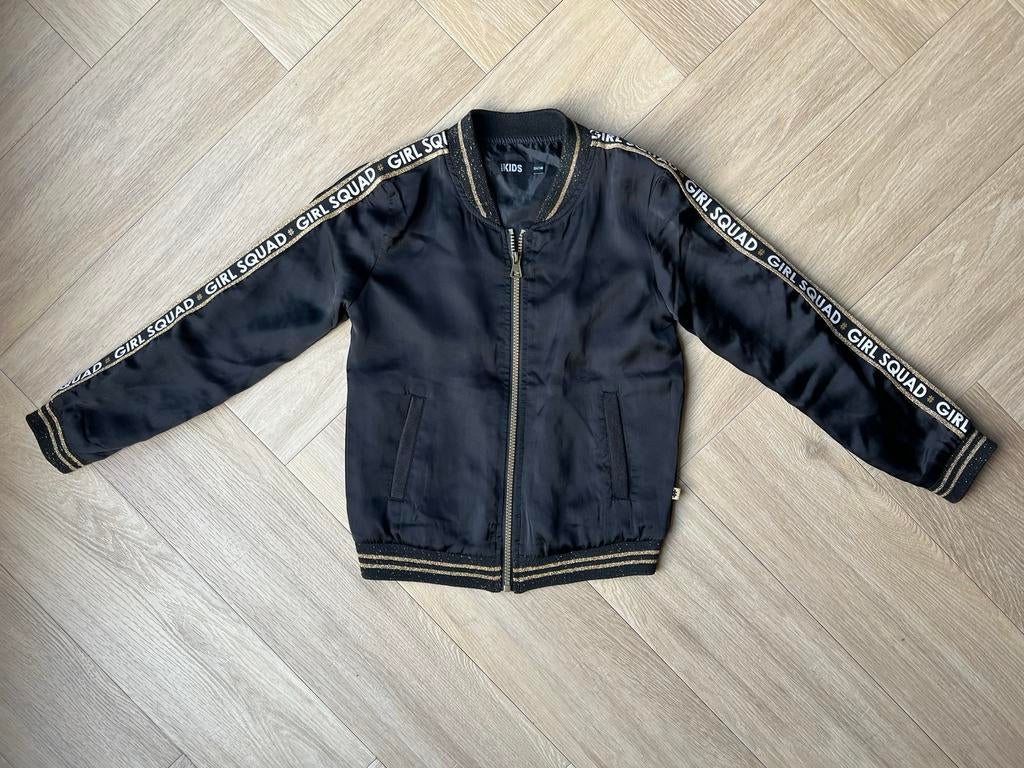 Jasje / vestje, zwart met goud, maat 134/140, Kinderen en Baby's, Kinderkleding | Maat 134, Gebruikt, Meisje, Jas, Ophalen of Verzenden
