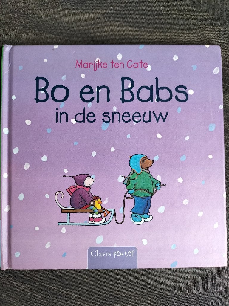 Marijke ten Cate - Bo en Babs in de sneeuw, Boeken, Ophalen of Verzenden, Zo goed als nieuw, Marijke ten Cate, 2 tot 3 jaar