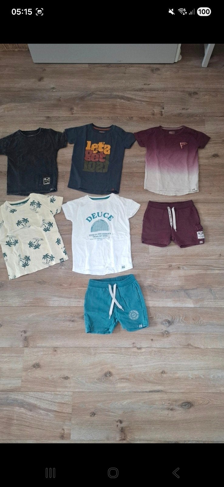 Z8 Kledingpakket Jongen - T-shirts en Shorts, Kinderen en Baby's, Kinderkleding | Overige, Ophalen of Verzenden, Gebruikt, Z8