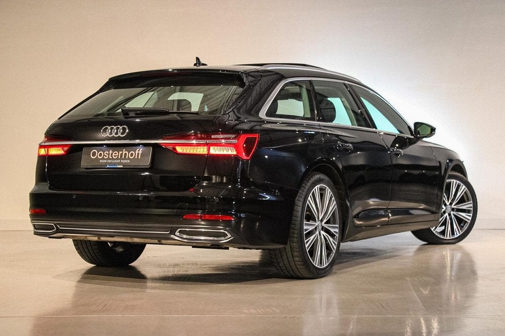 Audi A6 Avant 45 TFSI Sport Lease edition PANO|LEDER, Gebruikt, 4 cilinders, Zwart, 102 €/maand