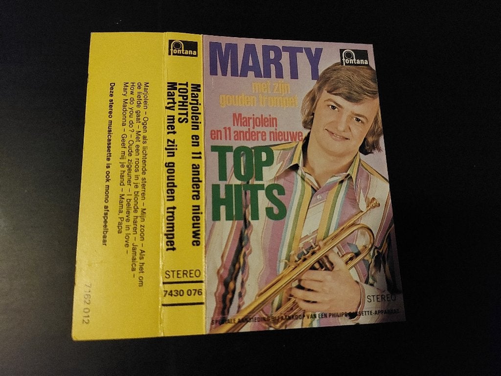 MARTY - MARJOLEIN EN 11 ANDERE TOPHITS (MC), 1 bandje, Ophalen of Verzenden, Zo goed als nieuw, Origineel