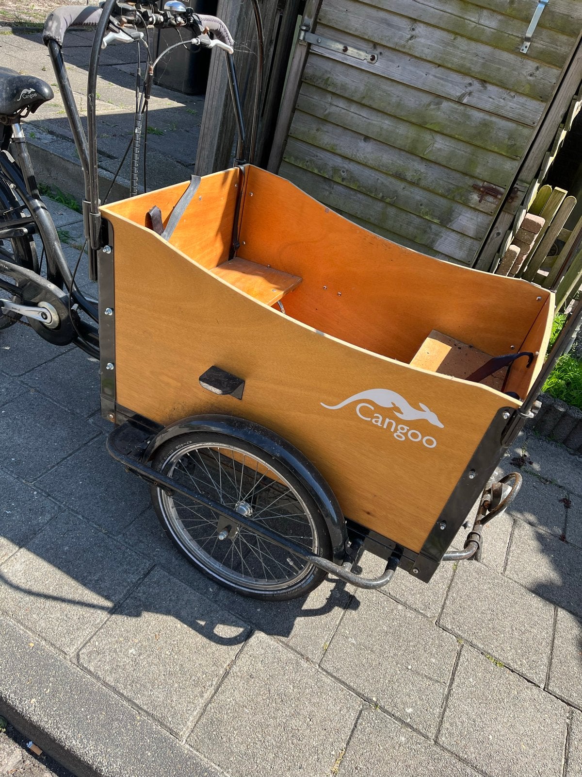Cangoo Bakfiets - Elektrisch, 4 kinderen of meer, Gebruikt, Velgrem, Elektrisch