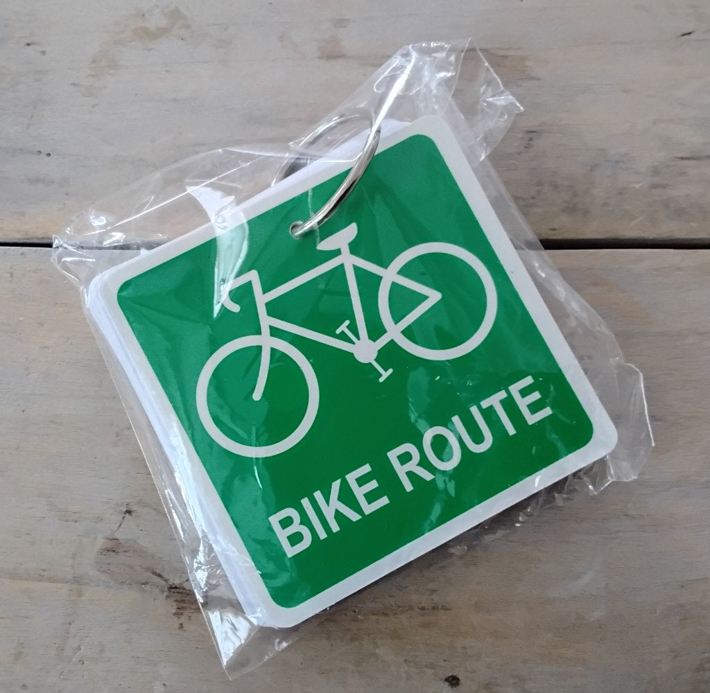 Sleutelhanger notitieboekje fiets - bike route - nieuw, Ophalen of Verzenden, Nieuw