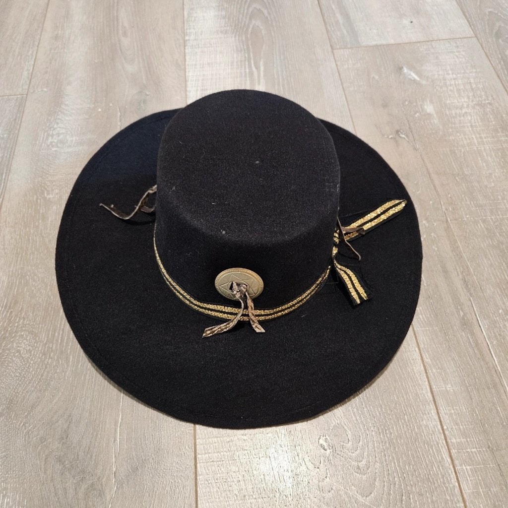 Sombreros Yar Mexicaanse Sombrero Zwart Wolvilt Maat 55, Kleding | Dames, 55 cm (S, 6⅞ inch) of minder, Verzenden, Hoed, Zo goed als nieuw