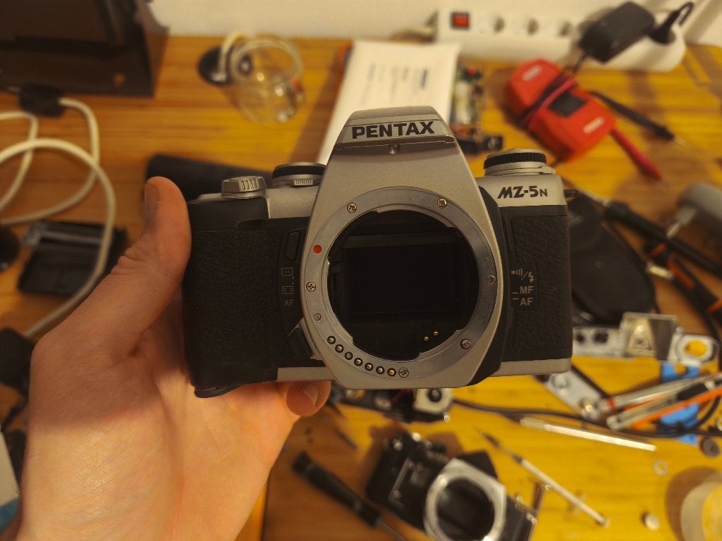 Pentax MZ-5N Analog Camera, Ophalen of Verzenden, Gebruikt, Spiegelreflex, Pentax