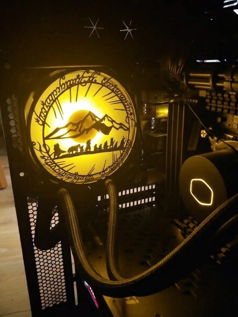Gaming PC Fan Grill LOTR The fellowship 120mm, Computers en Software, Ophalen of Verzenden, Nieuw, Luchtkoeling