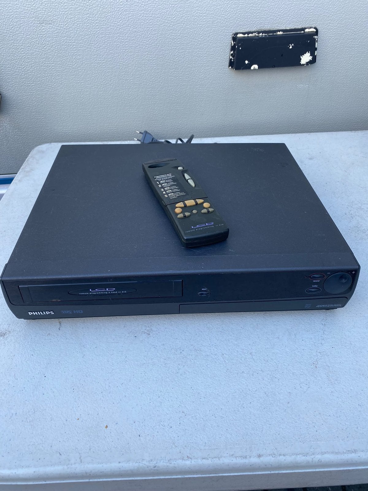 Philips VHS HQ Videorecorder met afstandsbediening - Retro, Ophalen of Verzenden, Gebruikt, VHS-speler of -recorder