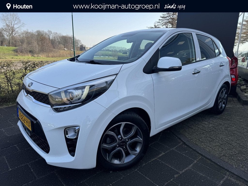 Kia Picanto 1.0 DPi DynamicPlusLine Dealeronderhouden, Apple, Stof, Gebruikt, 4 stoelen, Automatische klimaatregeling