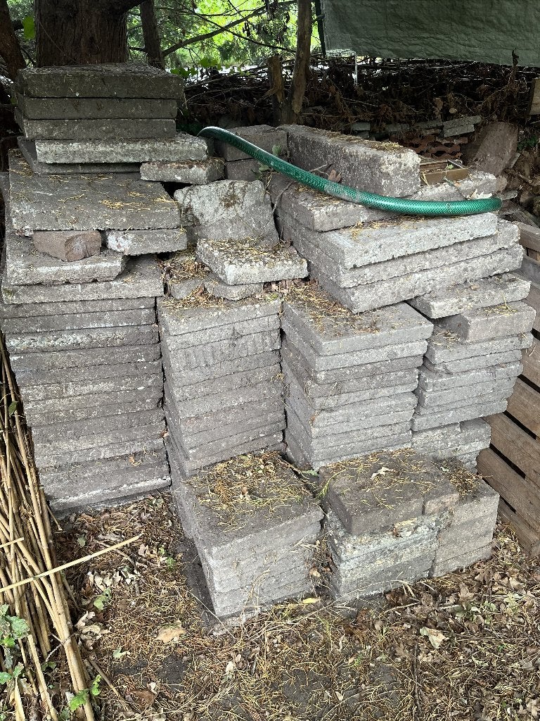 Stoeptegels, Tuin en Terras, Ophalen, Gebruikt, 10 m² of meer, Beton