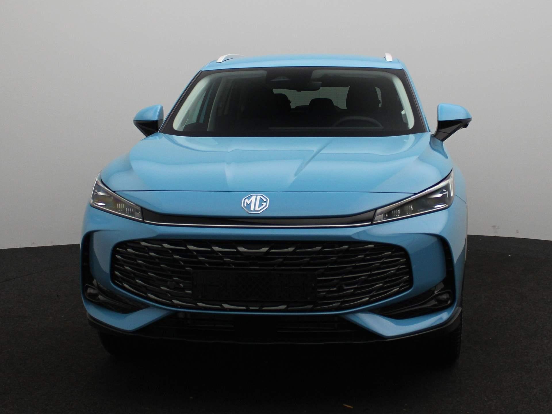 MG HS 1.5 PHEV Aut Comfort Airconditioning | Stoelverwarming, Auto's, Stof, Euro 6, 4 cilinders, Blauw