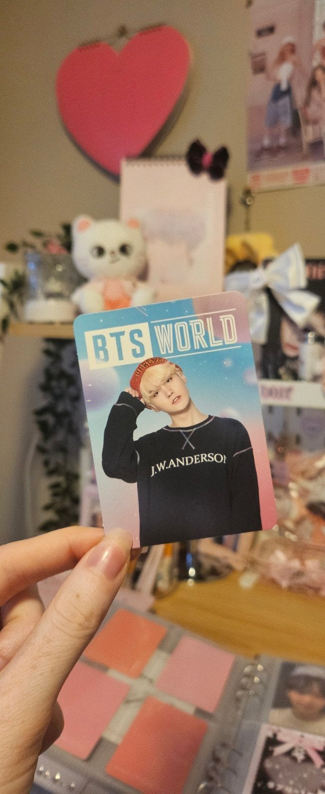 KPOP bts suga world photocard, Ophalen of Verzenden, Zo goed als nieuw, Foto of Kaart