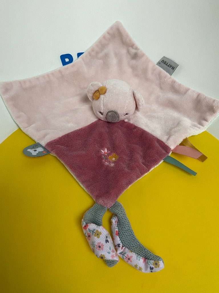 K4401 Nattou doekje koala roze, Ophalen of Verzenden, Zo goed als nieuw, Overige typen