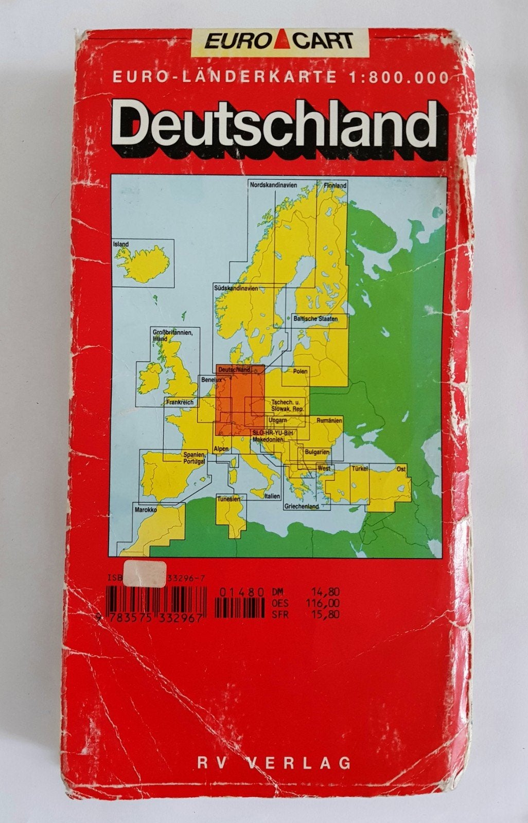Auto wegenkaart Duitsland / Euro Cart, Gelezen, Verzenden, Landkaart, Duitsland
