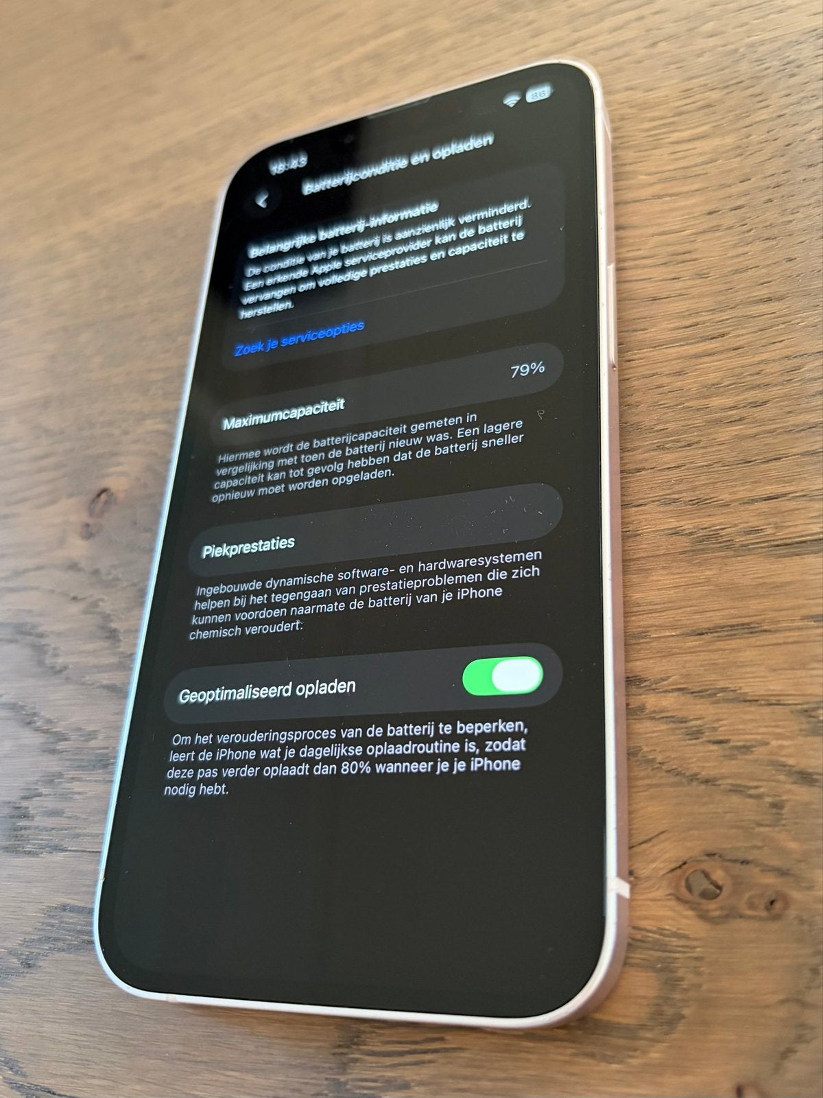 iPhone 13 Roze - in goede staat, IPhone 13, Ophalen of Verzenden, Zonder abonnement, 79 %
