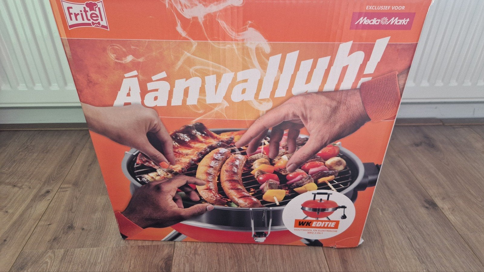 Fritel Houtskool en Elektrische BBQ in 1 - WK Editie, Ophalen of Verzenden, Nieuw, Fritel
