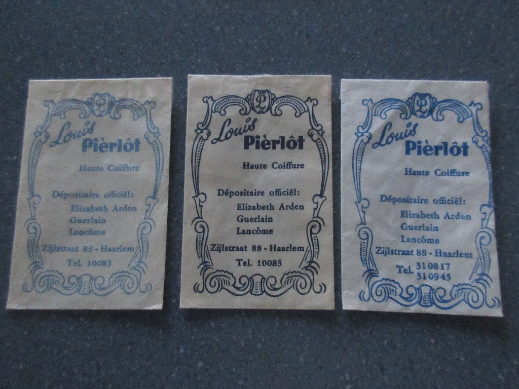 3 x Haarlem, haute coiffure Louis Pièrlôt, Verzenden, Nederland