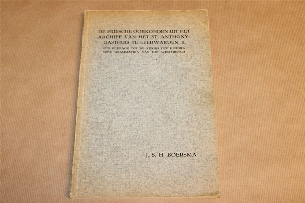 Friesche Oorkonden Leeuwarden — Westfries Grammatica [1939], Ophalen of Verzenden, Gelezen