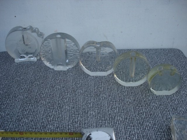 4 x Walther & Sohne en Klaus Breit solifleur + kandelaars, Antiek en Kunst, Antiek | Glas en Kristal, Ophalen of Verzenden