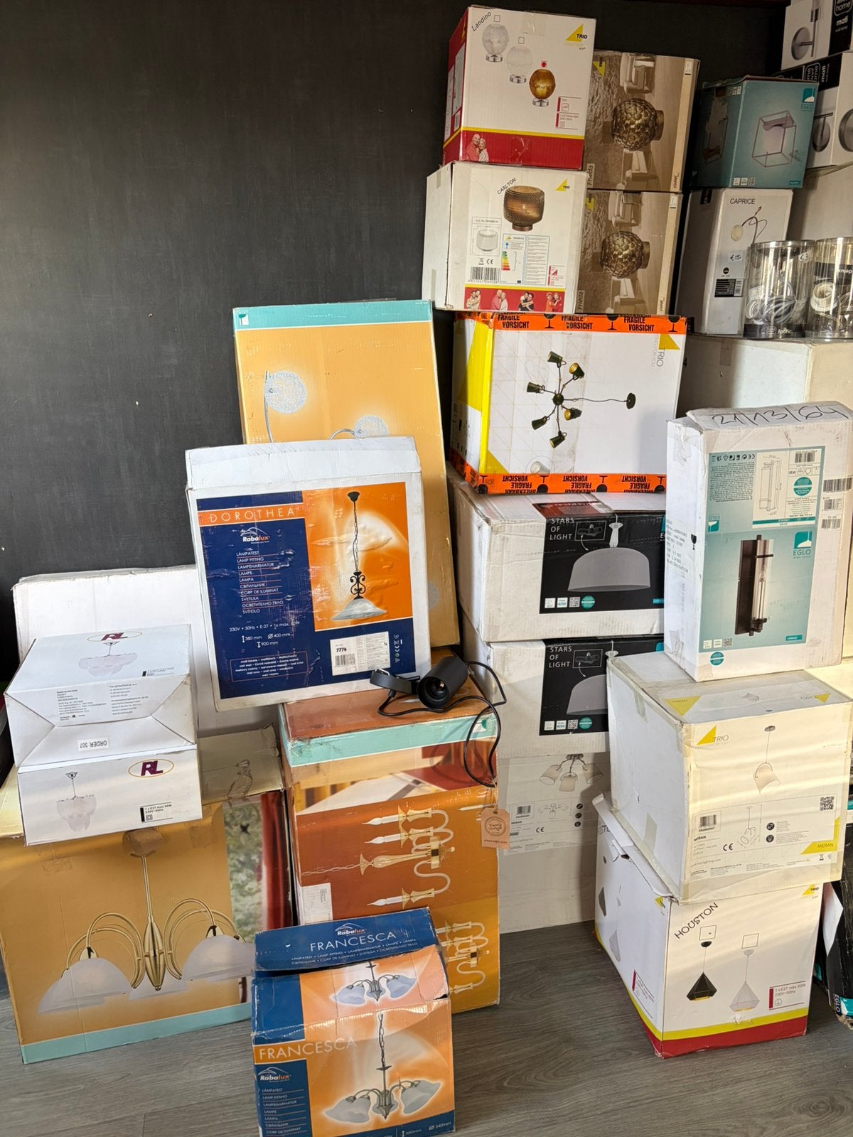 Partij  verlichting –70+lampen, Trio, Rabalux e.a., Ophalen, Zo goed als nieuw
