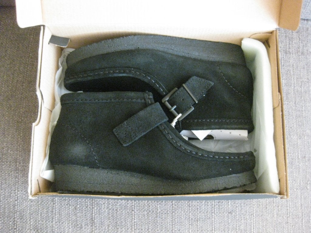 Nieuwe Clarks Wallabee boot suede - maat 38, Verzenden, Zwart, Lage of Enkellaarzen, Nieuw