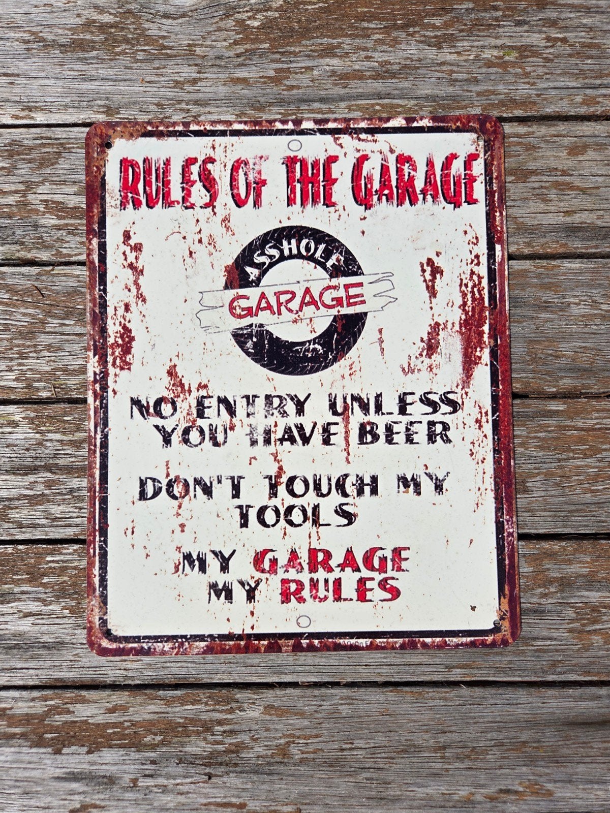 Metalen wand plaat garage decoratie, Ophalen