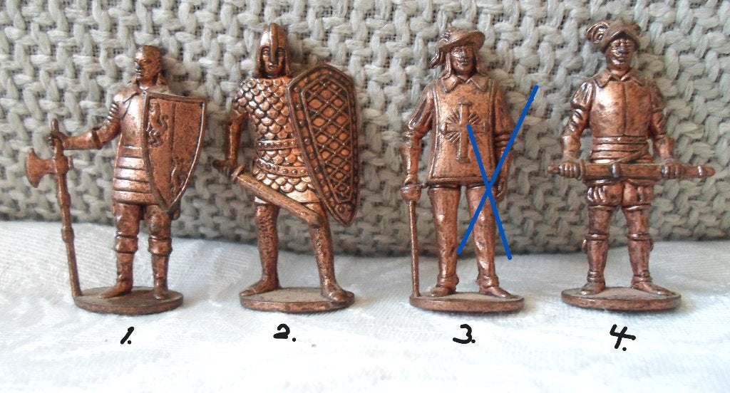 Ferrero metalen figuurtjes. (4). Zie omschrijving, Verzamelen, Ophalen of Verzenden, Zo goed als nieuw, Overige typen