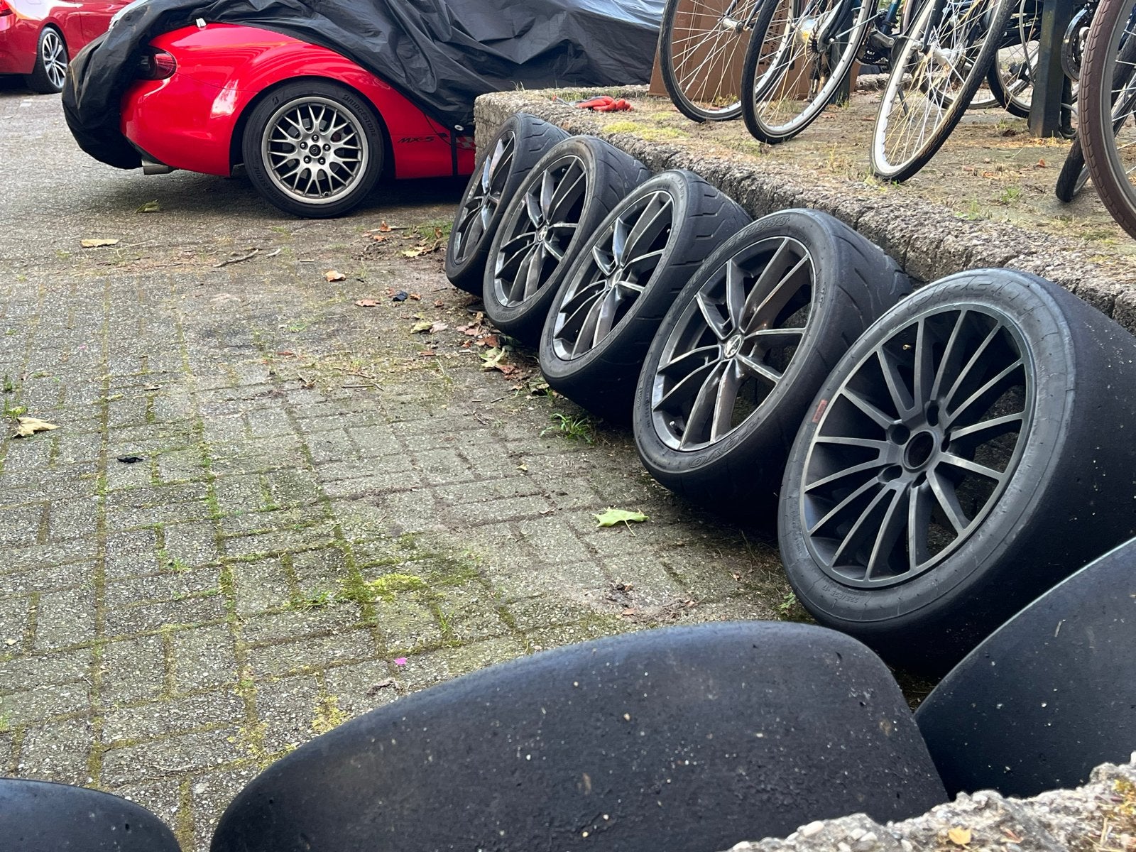 3 sets Mazda velgen, breedset MX5, Auto-onderdelen, Banden en Velgen, Ophalen, Gebruikt, Banden en Velgen, 17 inch
