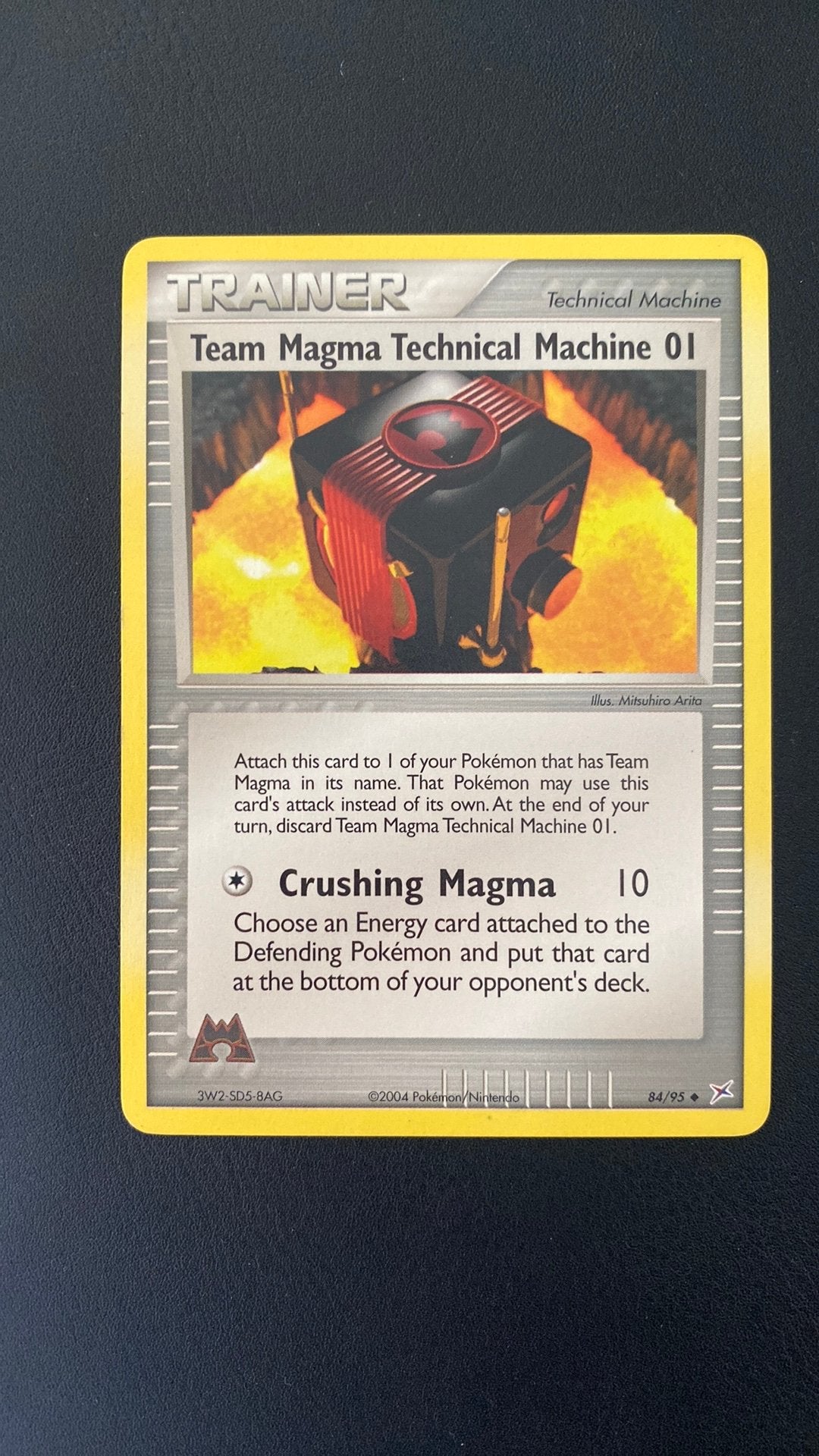 Pokemon technical machine 01 ex tean magma aqua 84, Ophalen of Verzenden, Gebruikt, Losse kaart