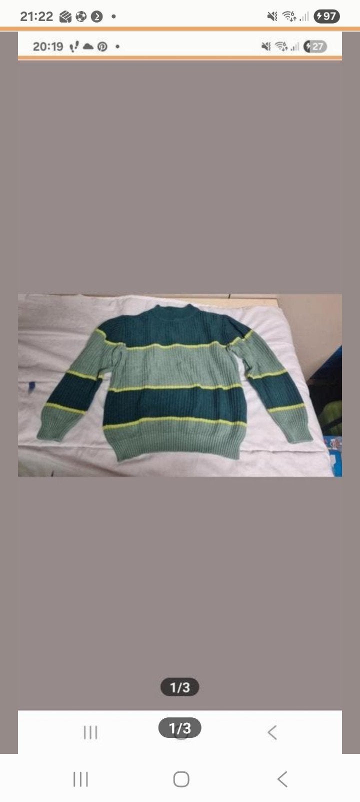 Gestreepte trui maat 134/140 van merk Kids, Kinderen en Baby's, Kinderkleding | Maat 134, Gebruikt, Kids, Trui of Vest, Ophalen of Verzenden