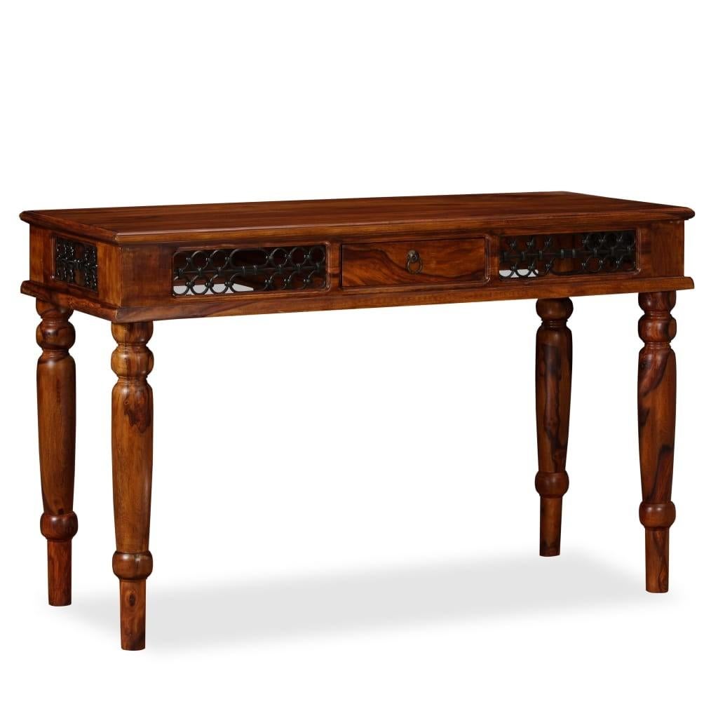 NIEUW Bureau massief sheeshamhout 120 cm schrijftafel, Venlo, 120 cm, Hout, 50 cm