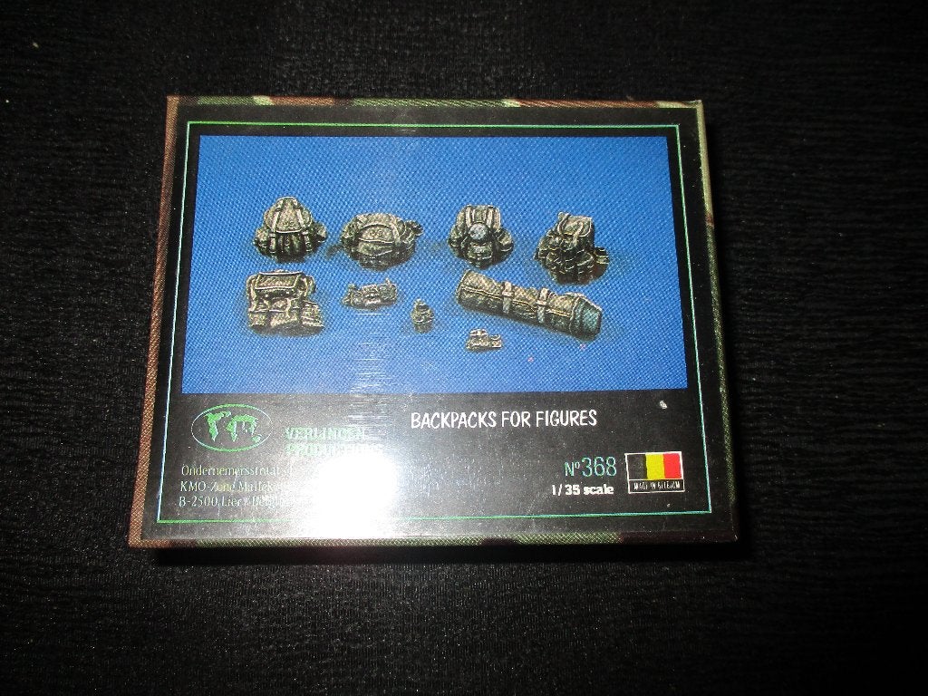 D-340,VERLINDEN 1-35,NO,368,BACKPACKS FOR FIGURES, Ophalen of Verzenden, Nieuw, 1:35 tot 1:50