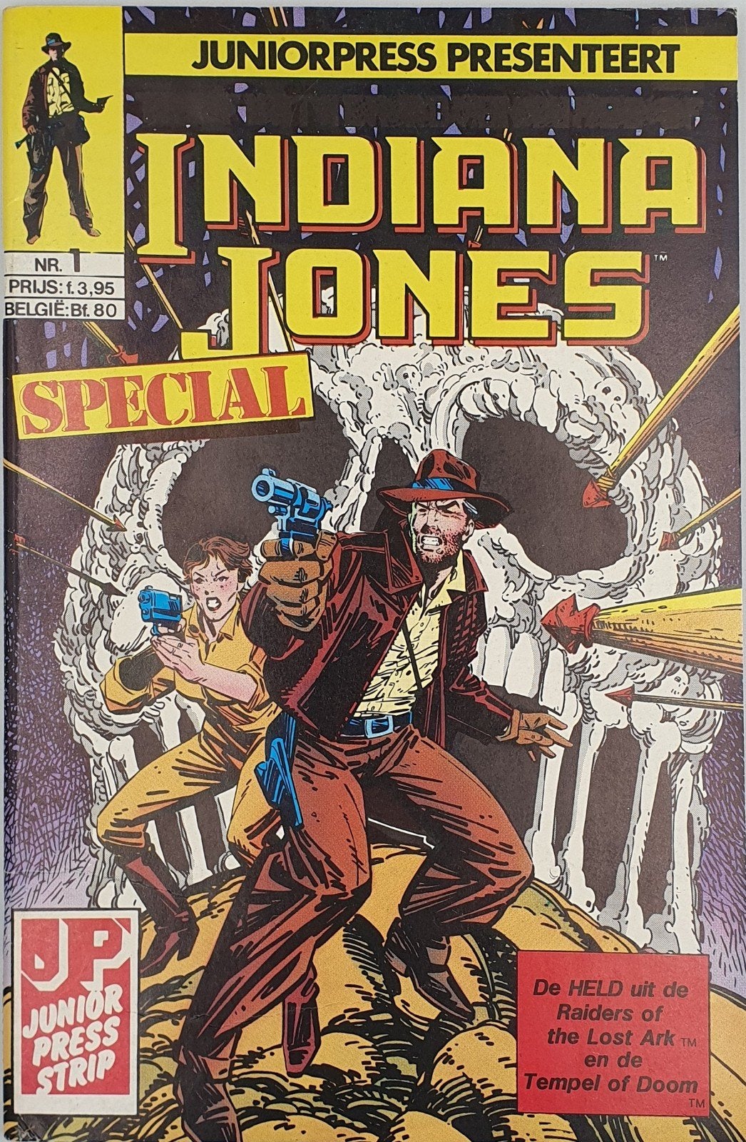 Te koop: Indiana Jones Special - Juniorpress Strip, Boeken, Eén stripboek, Ophalen of Verzenden, Gelezen, David Michelinie, Howard Chaykin, Terry Austin