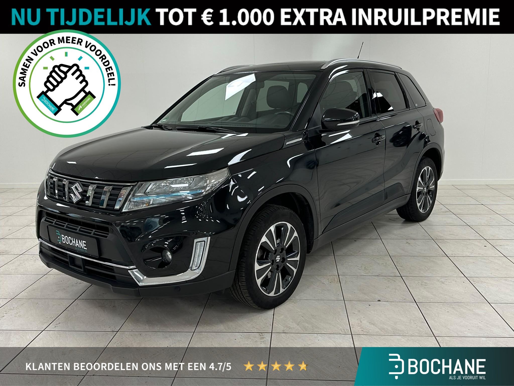 Suzuki Vitara 1.4 Boosterjet Style Smart Hybrid AFNEEMBARE T, Auto's, Gebruikt, 4 cilinders, Origineel Nederlands, Bedrijf