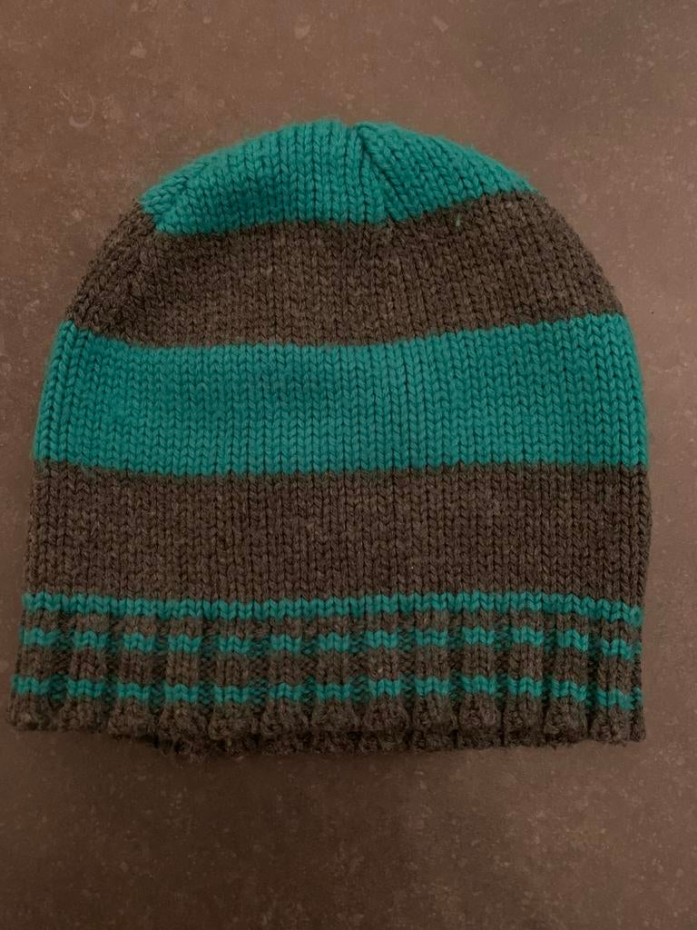 Muts / kindermuts Hema grijs/groen 1 size, Jongen of Meisje, Ophalen of Verzenden, Zo goed als nieuw, 104 of kleiner