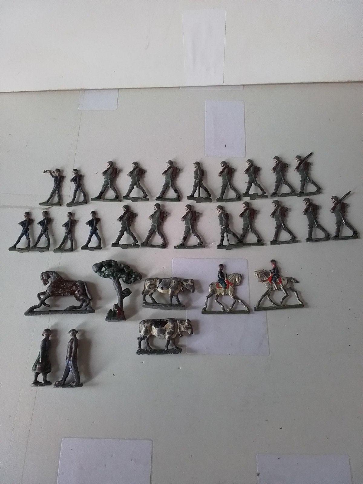 Verzameling antieke tinnen soldaatjes en meer, Antiek en Kunst, Antiek | Tin, Ophalen of Verzenden