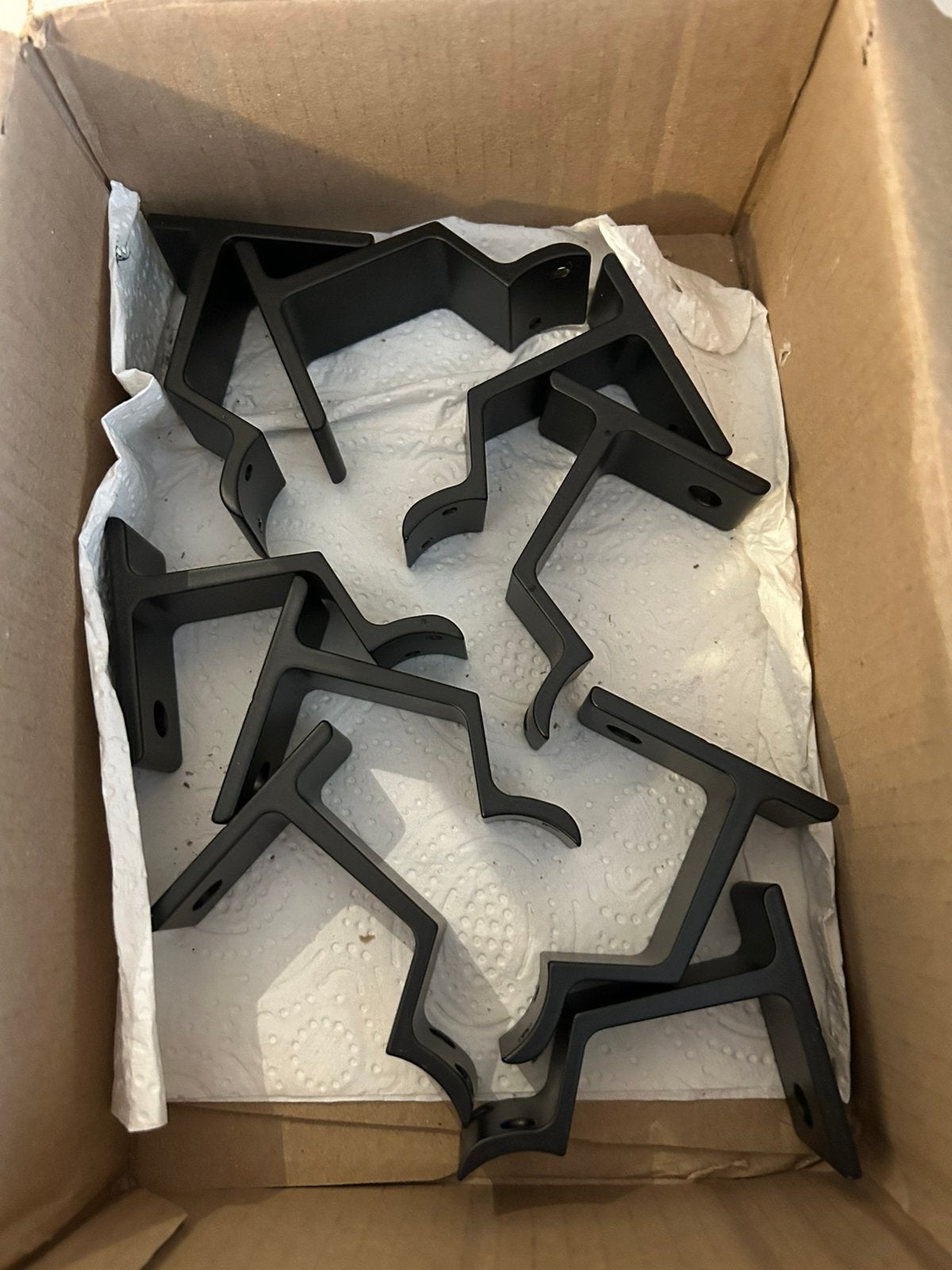Zwarte trapleuning beugels, Ophalen, Overige materialen, Nieuw, Minder dan 20 cm